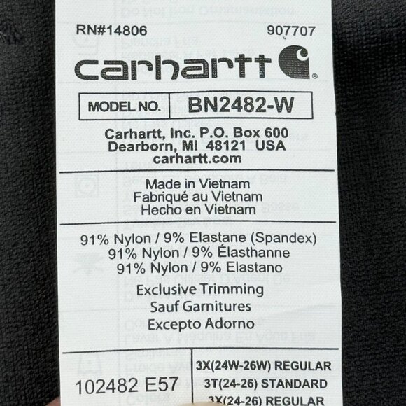 Carhartt Women's Rugged Flex Force Midweight Grey Utility Legging 3X 24W-26W NWT - Picture 7 of 11